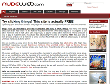 Tablet Screenshot of nudeweb.com